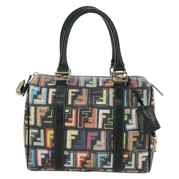 FENDI Zucca Canvas Hand Bag Black Gold Auth AMZ529SAM - 0