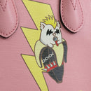 GUCCI Bananya Mini Tote Bag Leather 2way Pink Gold 671623 Auth AMZ534M-17