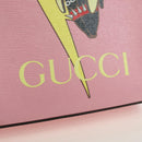 GUCCI Bananya Mini Tote Bag Leather 2way Pink Gold 671623 Auth AMZ534M-18