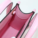 GUCCI Bananya Mini Tote Bag Leather 2way Pink Gold 671623 Auth AMZ534M-20