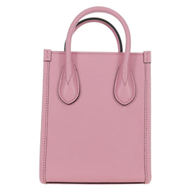 GUCCI Bananya Mini Tote Bag Leather 2way Pink Gold 671623 Auth AMZ534M - 0