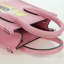 GUCCI Bananya Mini Tote Bag Leather 2way Pink Gold 671623 Auth AMZ534M-6