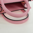 GUCCI Bananya Mini Tote Bag Leather 2way Pink Gold 671623 Auth AMZ534M-7