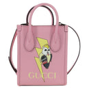 GUCCI Bananya Mini Tote Bag Leather 2way Pink Gold 671623 Auth AMZ535M-13