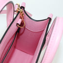 GUCCI Bananya Mini Tote Bag Leather 2way Pink Gold 671623 Auth AMZ535M-23