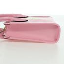 GUCCI Bananya Mini Tote Bag Leather 2way Pink Gold 671623 Auth AMZ535M-3