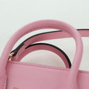 GUCCI Bananya Mini Tote Bag Leather 2way Pink Gold 671623 Auth AMZ535M-14