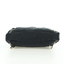 GUCCI GG Canvas Abbey Shoulder Bag Black Gold 180738 Auth AMZ541V-5