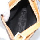 CELINE Macadam Canvas Shoulder Bag PVC Leather Brown Gold Auth AMZ543A-11