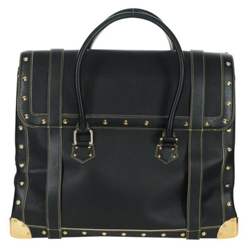 LOUIS VUITTON Suhari Extravagan Hand Bag Leather Black LV Auth AMZ548SM - 0