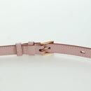 TOD’S Timeless T Hand Bag Leather 2way Pink Gold Auth AMZ549SAM-14
