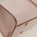 TOD’S Timeless T Hand Bag Leather 2way Pink Gold Auth AMZ549SAM-15