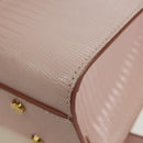TOD’S Timeless T Hand Bag Leather 2way Pink Gold Auth AMZ549SAM-18