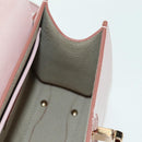 TOD’S Timeless T Hand Bag Leather 2way Pink Gold Auth AMZ549SAM-22
