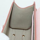 TOD’S Timeless T Hand Bag Leather 2way Pink Gold Auth AMZ549SAM-23