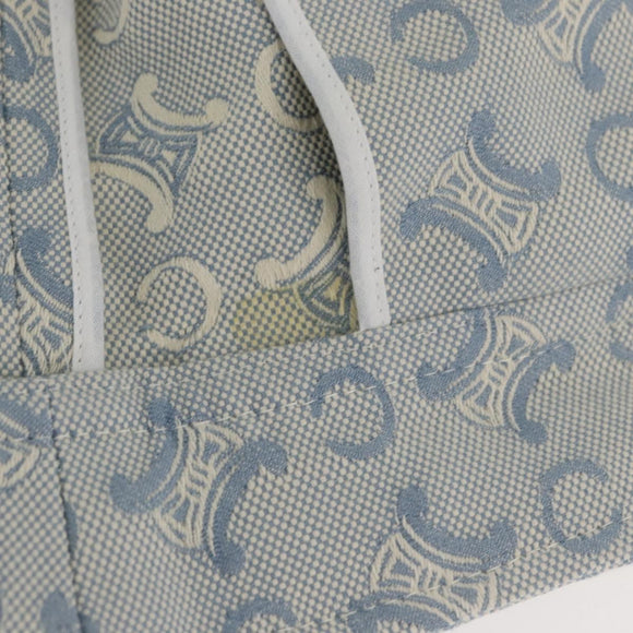 CELINE C Macadam Canvas Jacket Light Blue Auth AMZ552M