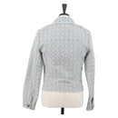 CELINE C Macadam Canvas Jacket Light Blue Auth AMZ552M-2