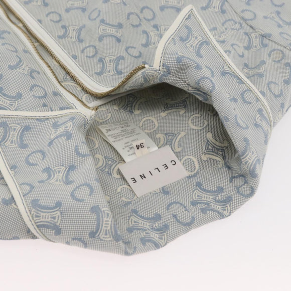 CELINE C Macadam Canvas Jacket Light Blue Auth AMZ552M