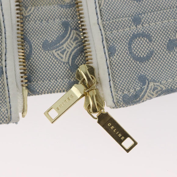 CELINE C Macadam Canvas Jacket Light Blue Auth AMZ552M