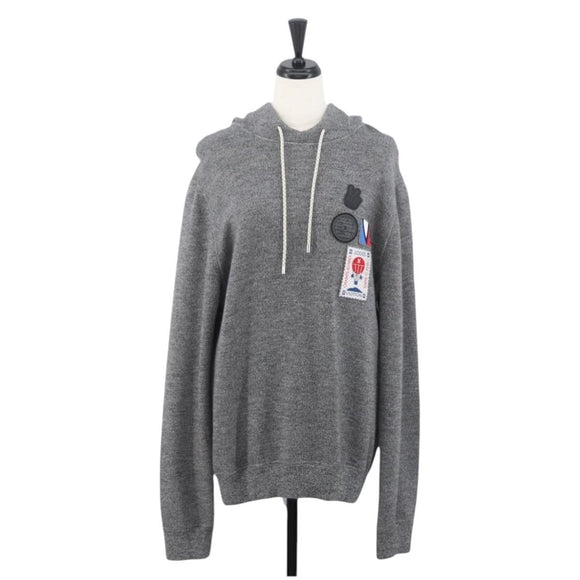 LOUIS VUITTON LV Cup Hoodie Wool Gray LV Auth AMZ553M