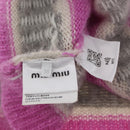 Miu Miu Knitted Fabrics Sweatshirt Mohair Pink Auth AMZ554SAM-10