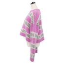 Miu Miu Knitted Fabrics Sweatshirt Mohair Pink Auth AMZ554SAM-3