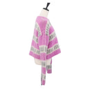Miu Miu Knitted Fabrics Sweatshirt Mohair Pink Auth AMZ554SAM-4
