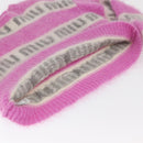 Miu Miu Knitted Fabrics Sweatshirt Mohair Pink Auth AMZ554SAM-7