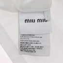Miu Miu Short Sleeved T Shirt Cotton White Auth AMZ555M-13
