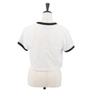 Miu Miu Short Sleeved T Shirt Cotton White Auth AMZ555M-2