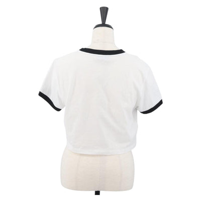 Miu Miu Short Sleeved T Shirt Cotton White Auth AMZ555M - 0