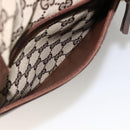 GUCCI GG Canvas Tote Bag Beige Silver 28892 Auth AMZ559-22