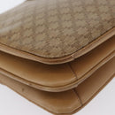 CELINE Macadam Canvas Shoulder Bag PVC Beige Gold Auth AMZ561-15