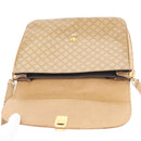 CELINE Macadam Canvas Shoulder Bag PVC Beige Gold Auth AMZ561-10