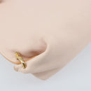 Salvatore Ferragamo Gancini Hand Bag Leather 2way Pink Gold Auth AMZ564A-15