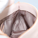 Salvatore Ferragamo Gancini Hand Bag Leather 2way Pink Gold Auth AMZ564A-21