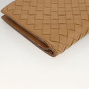 BOTTEGA VENETA INTRECCIATO Long Wallet Leather Beige Auth AMZ568A-16