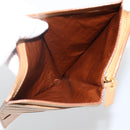 BOTTEGA VENETA INTRECCIATO Long Wallet Leather Beige Auth AMZ568A-11