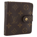 LOUIS VUITTON Monogram Compact Zip Wallet M61667 LV Auth AMZ571-1