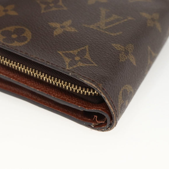 LOUIS VUITTON Monogram Compact Zip Wallet M61667 LV Auth AMZ571