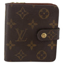LOUIS VUITTON Monogram Compact Zip Wallet M61667 LV Auth AMZ571-13