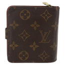 LOUIS VUITTON Monogram Compact Zip Wallet M61667 LV Auth AMZ571-2