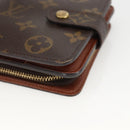 LOUIS VUITTON Monogram Compact Zip Wallet M61667 LV Auth AMZ571-7