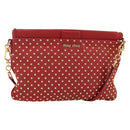 Miu Miu Shoulder Bag Leather Red Gold Auth AMZ577A-1