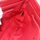 Miu Miu Shoulder Bag Leather Red Gold Auth AMZ577A-20