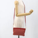 Miu Miu Shoulder Bag Leather Red Gold Auth AMZ577A-22