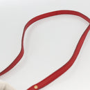 Miu Miu Shoulder Bag Leather Red Gold Auth AMZ577A-8