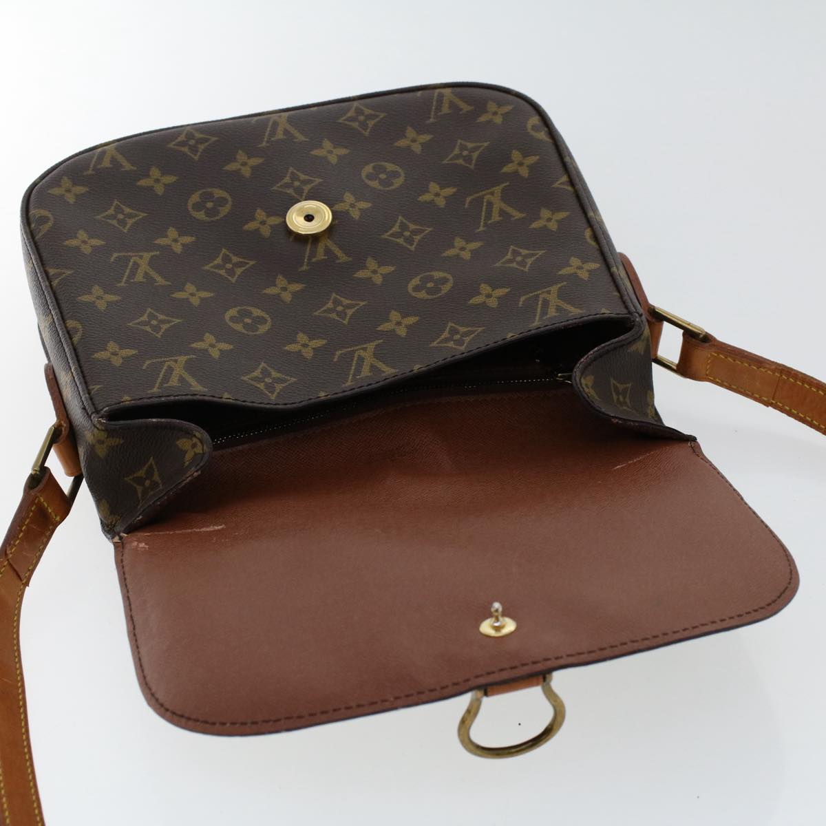 LOUIS VUITTON Monogram Saint Cloud GM Shoulder Bag M51242 LV Auth ar10016B