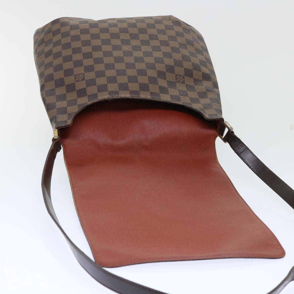 LOUIS VUITTON Damier Ebene Musette Shoulder Bag N51302 LV Auth ar10024B