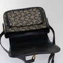 CELINE C Macadam Canvas Shoulder Bag Navy Auth ar10062-10